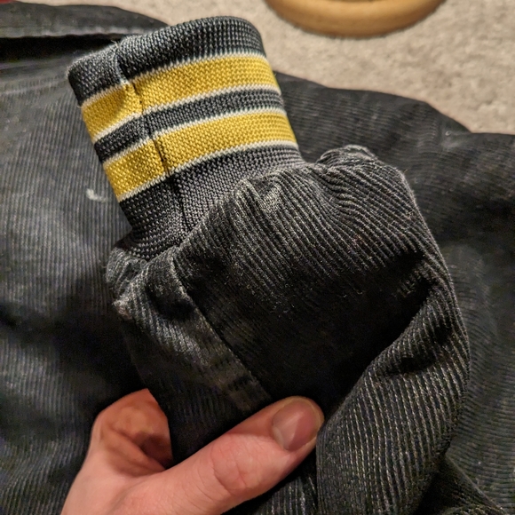 Hartwell Meienke Discount Mufflers black corduroy bomber jacket made in USA - Picture 5 of 8